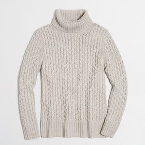 J. Crew XO Cable Turtleneck Sweater